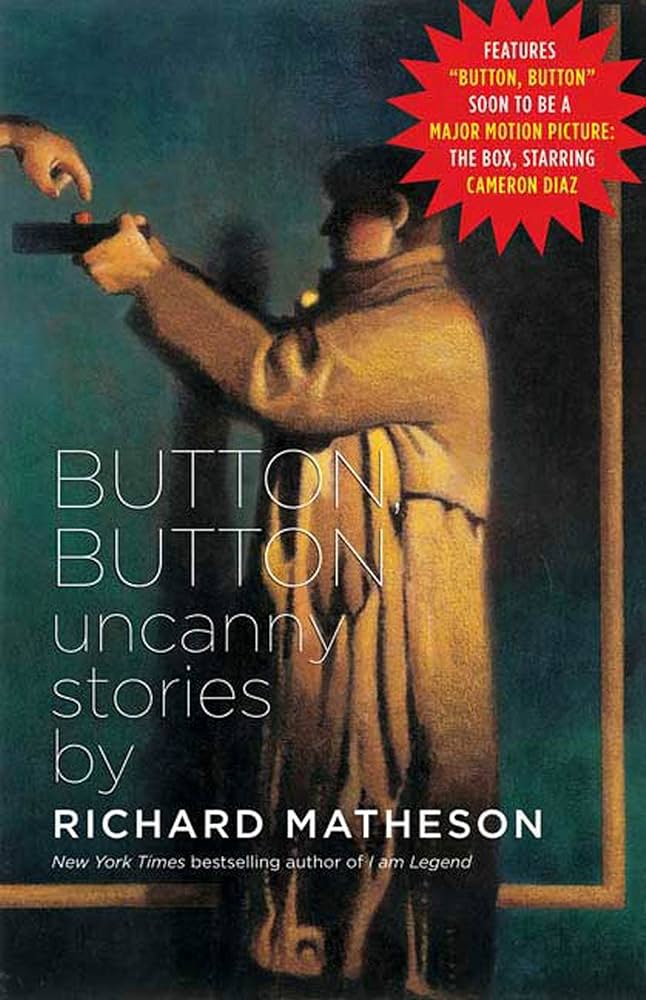 The cover for a short story collection called Button, Button